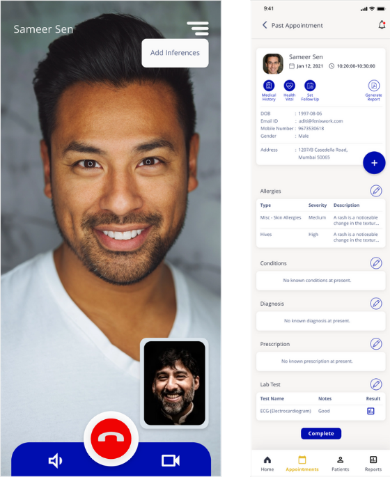 Telehealth application for Patients
